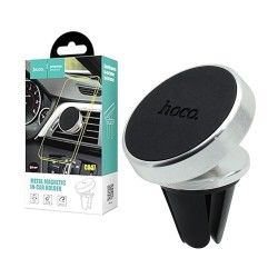 Hoco Car Phone Holder CA47 Metal Air outlet Magnetic Mount Silver Hoco Car Phone Holder CA47 Metal Air outlet Magnetic Mount Silver